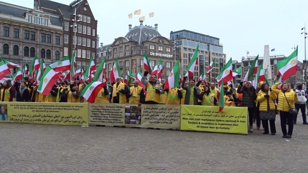 demonstration at Dam Square in Amsterdam