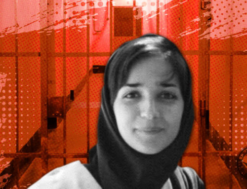 Voormalige politiek gevangene Leila Hosseinzadeh zaterdag gevangengenomen door veiligheidsbeambten in Teheran