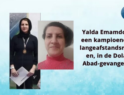 Yalda Emamdost, een kampioene in langeafstandsrennen, in de Dolat Abad-gevangenis