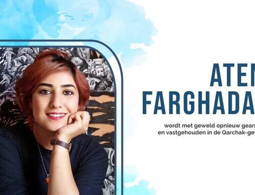 Atena Farghadani wordt met geweld opnieuw gearresteerd en vastgehouden in de Qarchak-gevangenis